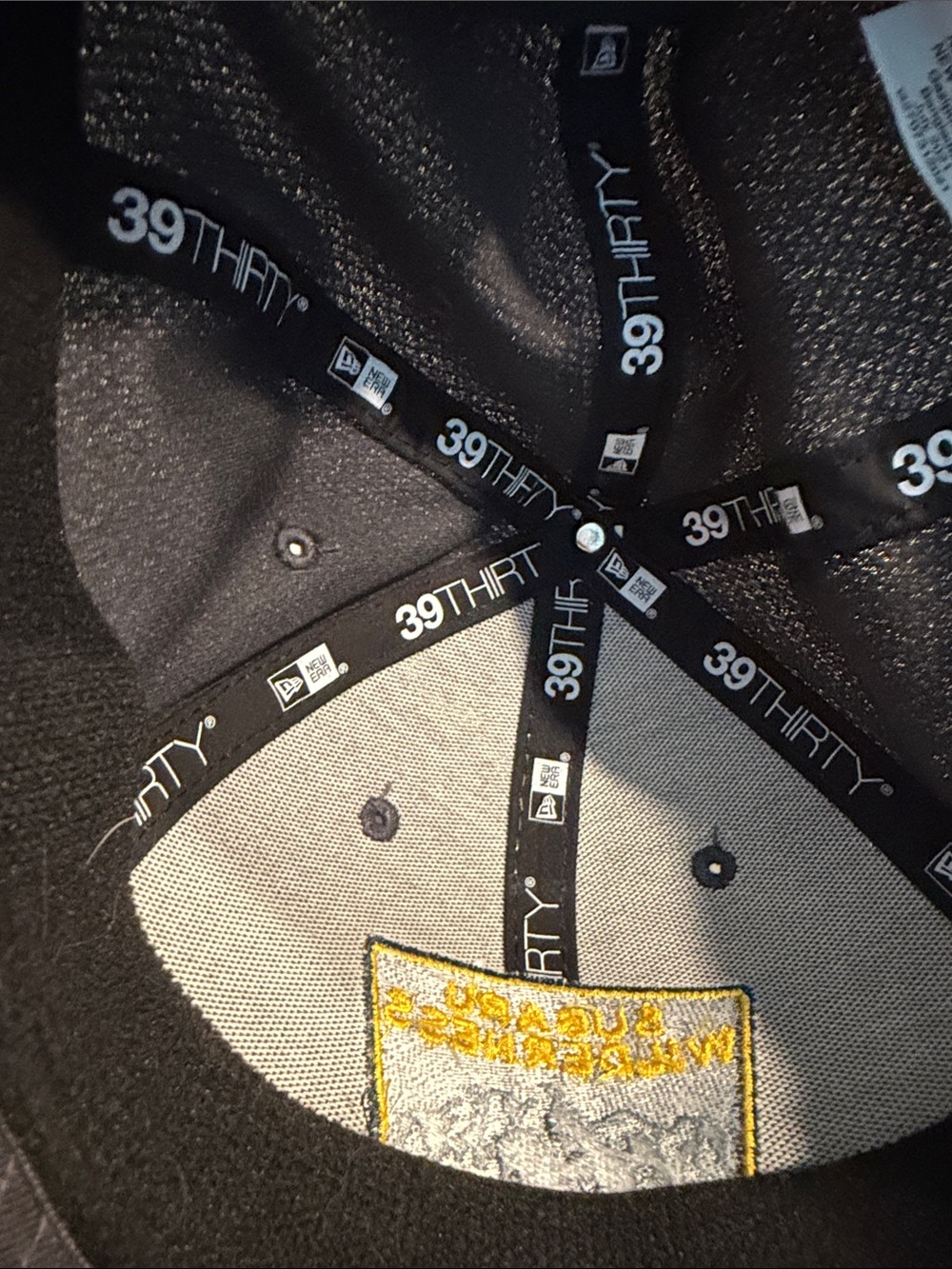 New Era Gray Subaru Wilderness Patch Hat with Yellow Trim - Picture 3 of 5
